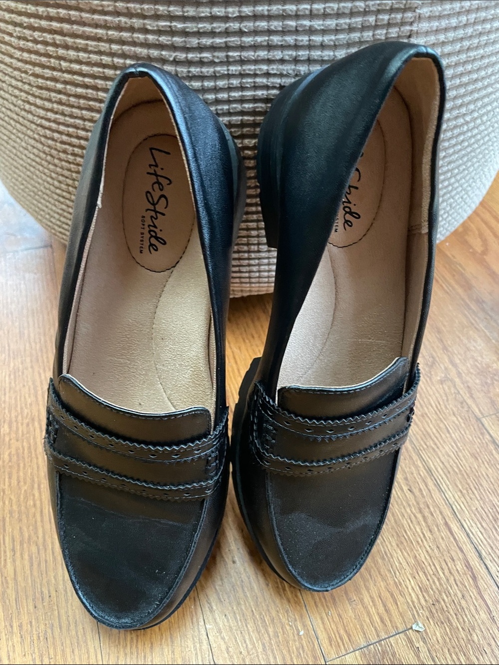 Life Stride Black Women's Slip-On Loafers